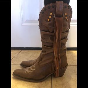 Steve Madden Shyann Western Slouch Boots
